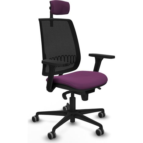Silla ergonómica piqueras y crespo negro espuma alta densidad (1/2)