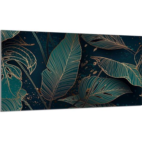 Protection de plaque de cuisson en verre 90x52 Feuilles (1/5)