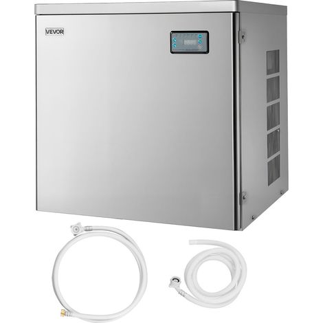 Pièce Détachée de Machine à Glaçons Commerciale, Tête Uniquement, Rendement 204 kg/24 h, Autonettoyante, Production Programmée et Épaisseur Réglable, pour Bar Restaurant Débit de Boissons (1/5)