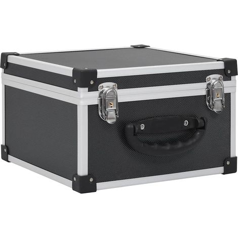 Custodia CD per 40 CD in Alluminio ABS Nero vidaXL