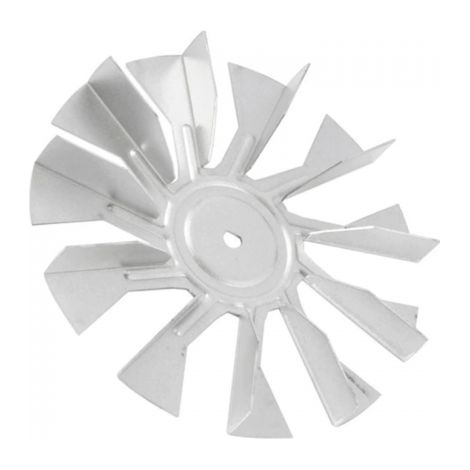 Hélice Motor Ventilador Horno  C.O. 3581960980  Compatible Zanussi y Zoppas