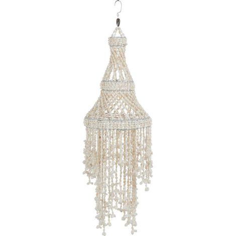 Suspension Déco Château "Coquillage" 70cm Blanc