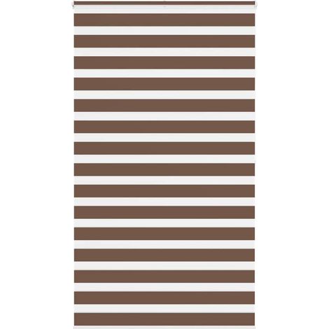 Doppelrollo Braun 125x200 cm Stoffbreite 120,9 cm Polyester