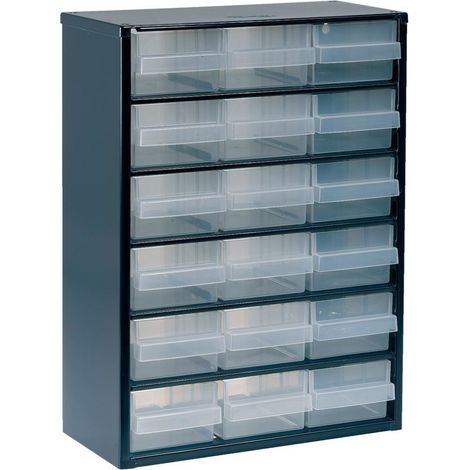 Raaco Schubladenmagazin mit 18 Laden Typ 150-02 blau (1/2)