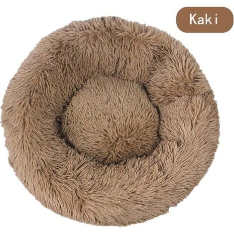 1 Lit Rond Pour Chien Et Chat 120x120CM Lavable Machine Fond Antidérapant Coussin Orthopédique Intérieur