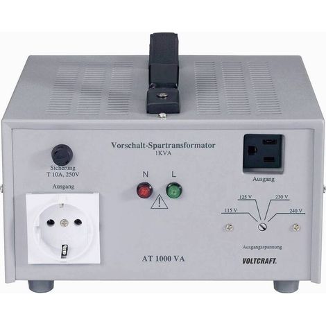 [NEUWERTIG] B-Ware Voltcraft  AT-1000 NV Vorschalttransformator Vorschalttrafo Spannungswandler (1/2)