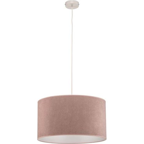 [GEBRAUCHT] B-Ware Hängeleuchte Pastell Roller rosa LED Pendelleuchte Lampe dimmbar Textil 25cm (1/2)