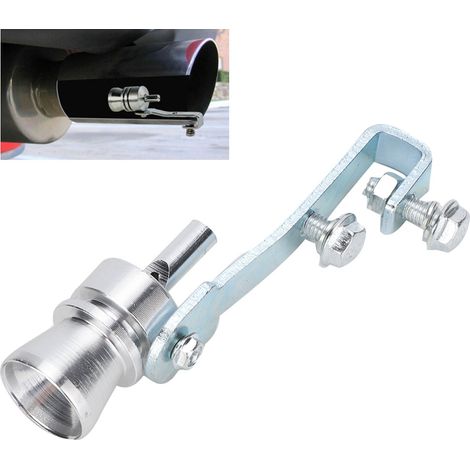 Silencieux Turbo Sifflet Échappement Collet Aluminium Argenté TC M (1/5)