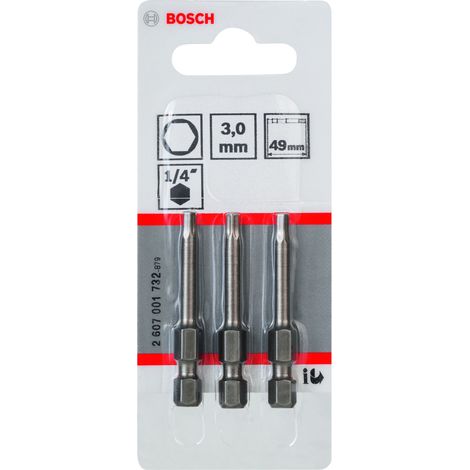 Punta de atornillar extra dura HEX 4 (49 mm) BOSCH 2607001733