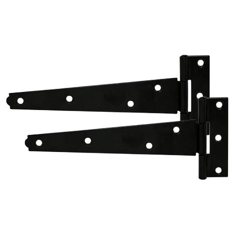 TIMCO Light Tee Hinges Black - 10"