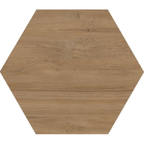 Eiffel Art Construction – Carrelage hexagonal effet bois grand format 51,9 x 59,9 cm – Grès cérame émaillé – Finition mate – Rectifié pour pose facile