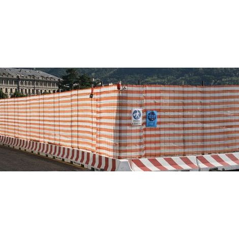 RETE RECINZIONE SEGNALAZIONE DELIMITAZIONE CANTIERE SCHERMATURA ARAN/BIAN 26667V MT 1X50 (26667)