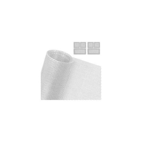 Moustiquaire Fenêtre, 130 x 150cm Filet Anti Moustique Fenetre, DIY Rouleau Moustiquaire Fenetre Ajustable avec 2 réparations de moustiquaire, Pour Fenêtres et Portes(Blanc) (1/5)
