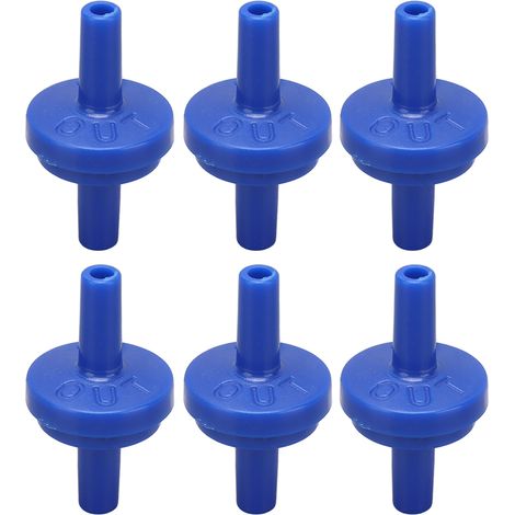 Lot de 10 clapets anti-retour unidirectionnels PP plastique pour tuyau 4mm, raccord barbé stop liquide gaz aquariume boisson chimie (1/5)