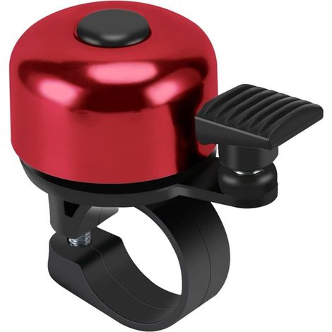 Campanello potente da 120 dB per mountain bike – Mini campanello robusto per adulti e bambini, rosso