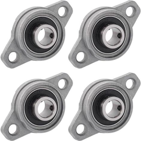 4 Pièces Paliers a Semelle Roulements à Bride Rhombique Bloc D'oreiller Roulements a Billes Bride Roulement (12mm Diamètre Intérieur) (1/5)