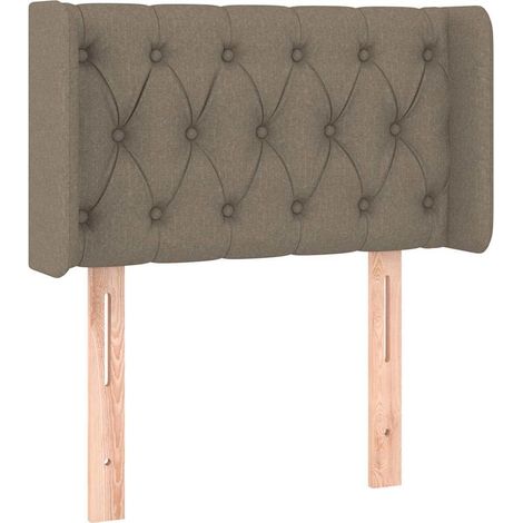 Maison Exclusive - Cabecero de tela gris taupe 83x16x78/88 cm (1/5)
