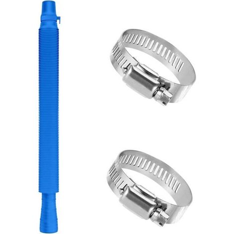 Adaptateur tuyau piscine 32/38 mm AIMOONSA, 1,25"→1,5", plastique haute résistance + colliers inox (1/5)