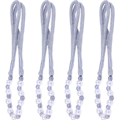 Attaches de rideaux perlées avec supports pour la décoration de rideaux de bureau (1/5)