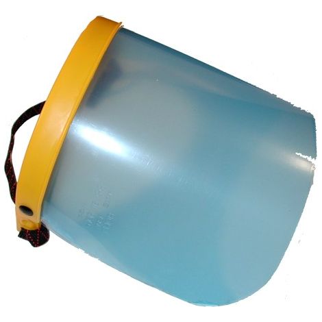 Visiere protection PVC débroussaillage, forestier (1/2)