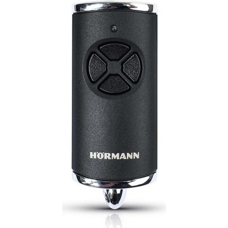 Mando a distancia Hormann HSE 4 de 868 MHz con BiSecure (negro mate, carcasas cromadas)