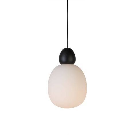 Belid Buddy - Suspension à 1 ampoule Globe, structure noire, E14 (1/2)