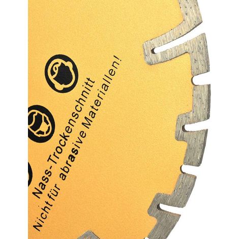 Lot de 5 disques diamantés segmentés pour découpe profonde de matériaux durs 125x22.2 mm (1/2)