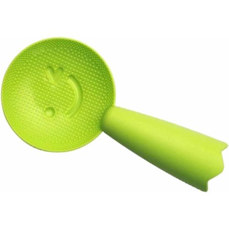 Cuillère à riz verte verte, motif visage souriant, antiadhésive, supportable pour cuiseur à riz, usage domestique