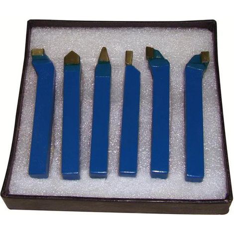 Set 6 utensili x tornio metallo 12mm Holzmann 6tlg12