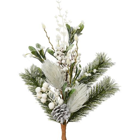 Ramo decorativo color bianco per decorazioni e composizioni di fiori h 50 cm