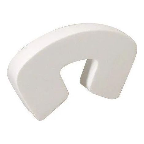 Amortiguador de puerta de espuma con clip, blanco, An.117mm, Al.18mm, Pr.70mm, 1 pieza. (1/2)