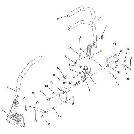 LEVA COMANDO STERZO ORIGINALE STIGA - 118830955/0