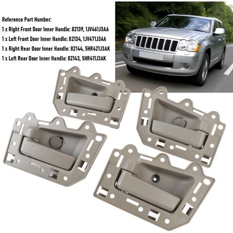 Maniglia della porta interna anteriore posteriore sinistra destra 1JV461J3AA per Jeep Grand Cherokee 2005-2011 (1/5)