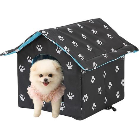 Foldable Cat House, Waterproof, Oxford Fabric, Insulated for Winter, Outdoor (1/5)
