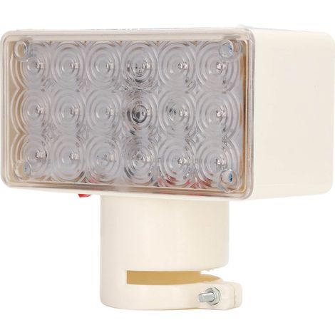Feu de signalisation solaire haute luminosité, 18 LED rouges et bleues clignotantes. (1/5)