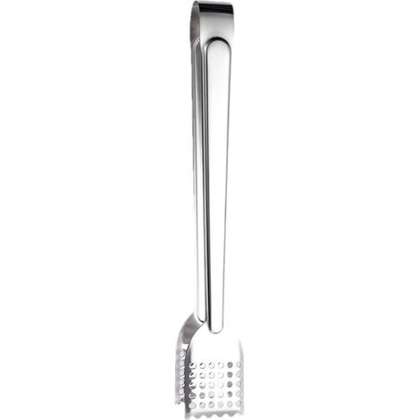 Pinzas para barbacoa - Pinzas para salchichas - Pinzas para servir y cocinar - Diseño en forma de U - 22 cm - Plateado (1/5)