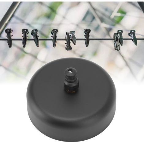 Séchoir à linge extensible, Séchoir pour salle de bain, Séchoir mural extensible en acier inoxydable noir 2,8m - Capacité 5kg - 11 accessoires (1/5)
