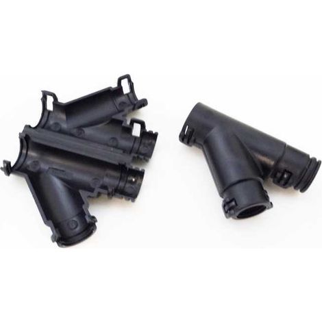 Raccord Y 22-22-22 Form C – Accessoire pour gaine électrique ICTA – Température de fonctionnement -40°C à +135°C – Matériau PA66 noir – Schlemmer