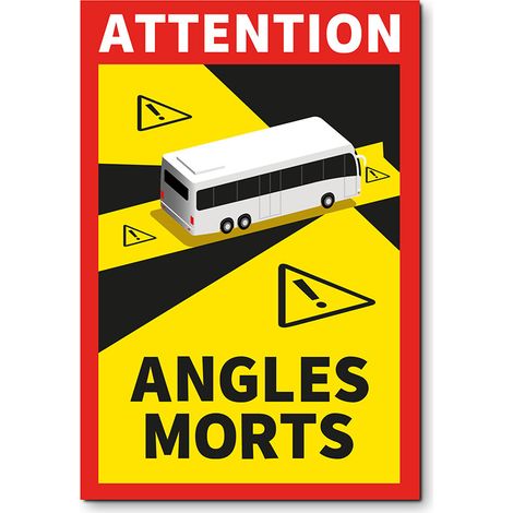 Pack 3 adhesivos angles morts autocar 17 x 25 cm (1/3)