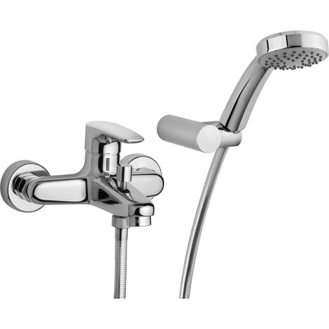 Miscelatore Rubinetto PAINI serie PARALLEL Monocomando Vasca Esterno + Duplex cod. 47CR105