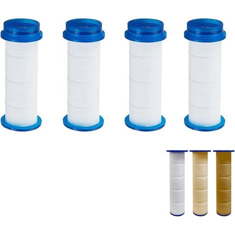 Élément filtrant de douche, lot de 4, adoucisseur d'eau haute pression, détartrant, filtre à eau pour pommeau de douche, filtre anticalcaire, filtre de douche, filtre de robinet (1/5)