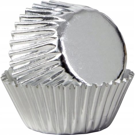 MAGDALENAS Y CUPCAKES DE PAPEL PLATEADO 60x (1/3)