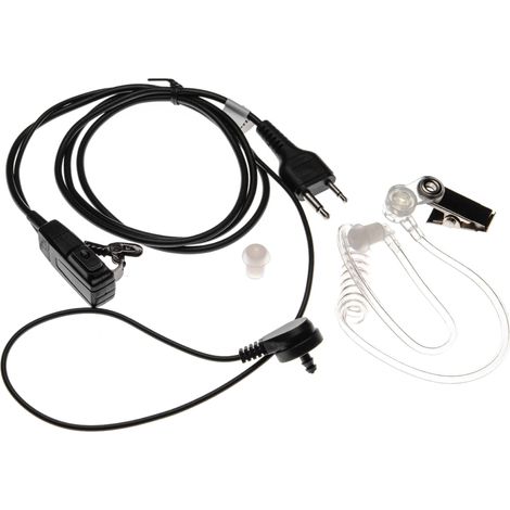 vhbw Headset mit Push-to-Talk Mikrofon kompatibel mit Icom IC-4SE, IC-4SET, IC-80AD, IC-91A, IC-91AD, IC-A1, IC-A2, IC-A20, IC-A21, IC-A22 Funkgerät (1/2)