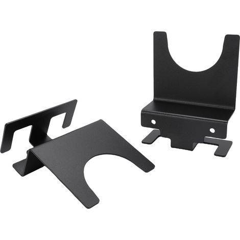 Lot de 2 supports de rangement muraux en métal pour meuleuse d'angle, polisseuse, clé à chocs et polisseuse de 12,7 cm (5 pouces). (1/5)