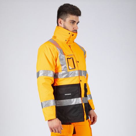 WELLINGTON PARKA DE TRAVAIL HAUTE VISIBILITÉ 2277 Orange fluo XL (1/5)