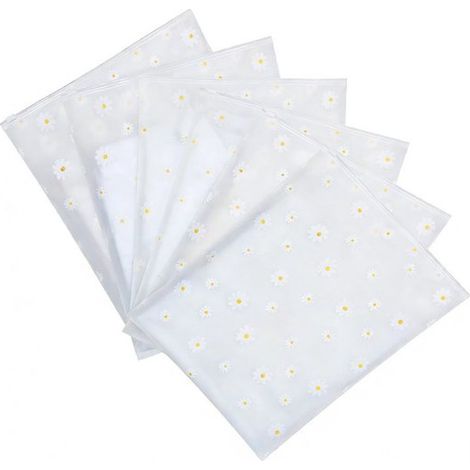 6er-Pack wiederverwendbare Reißverschlusstaschen – Groß – Kleidersäcke – Plastiktüten – Reisetaschen – Aufbewahrungstaschen – 20 x 28 cm (1/5)