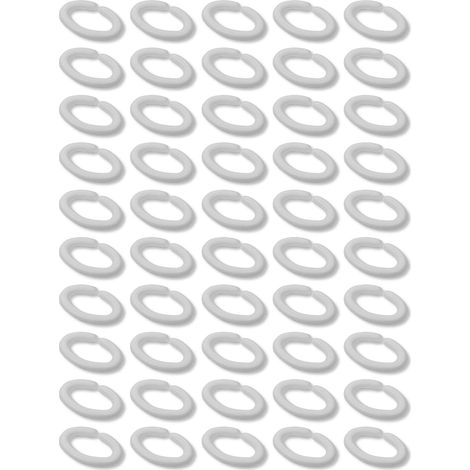 Cyclingcolors – Lot de 50 anneaux anti-picage 12x20mm – Pour volaille adulte – Empêche l'arrachage des plumes – Non douloureux et respirant