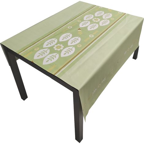 Mantel Composicion PVC Base Poliester Antimanchas Mosaico Hoja 140X160 CM