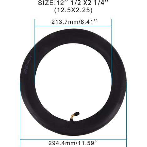 Motorradzubehör: Chinda 12 1/2 x 2 1/4 abgeschrägter Schlauch, kleiner Offroad-Schlauch (1/4)