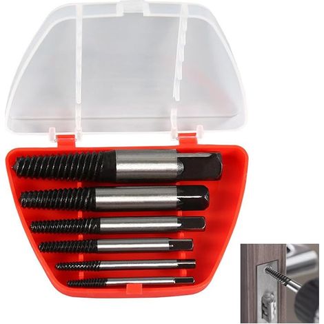 Extracteur de vis – acier au carbone, extracteur à gauche, visseuses sans fil, filetages M3-M18, boîte de rangement (1/4)